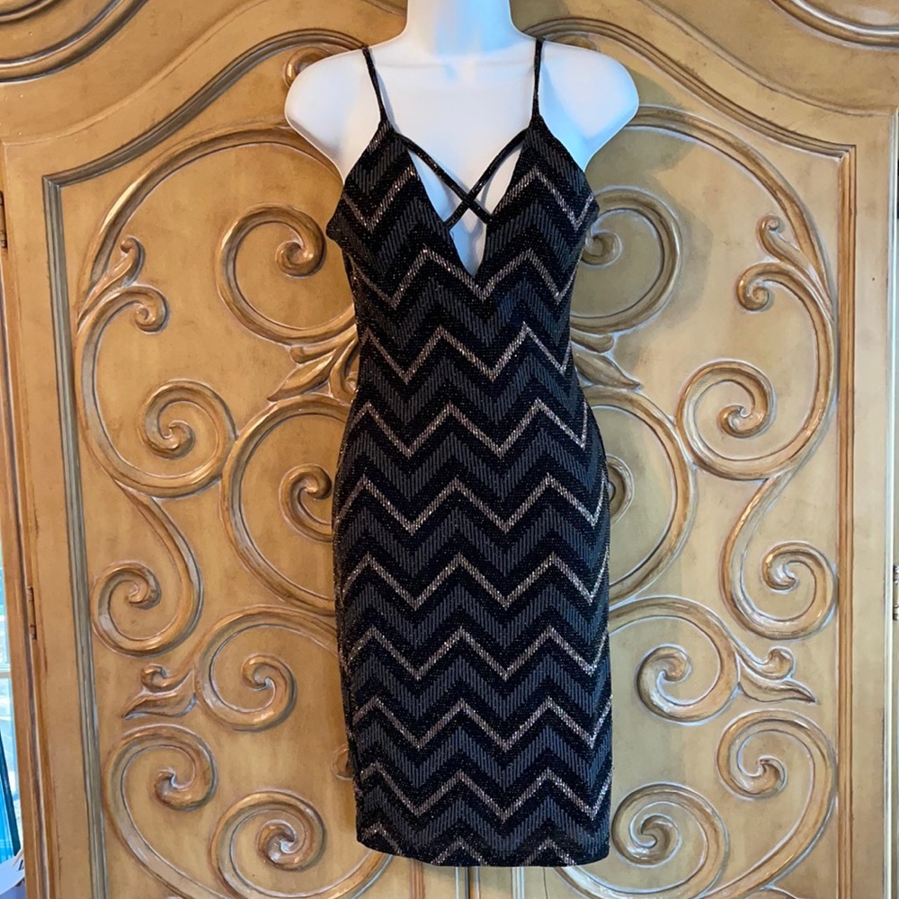 Sparkling Chevron Dress
